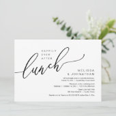 Glücklicherweise immer nach dem Hochzeitsessen Einladung (Stehend Vorderseite)