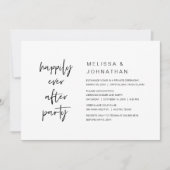Glücklicherweise immer nach dem Hochzeitsessen Par Einladung (Vorderseite)