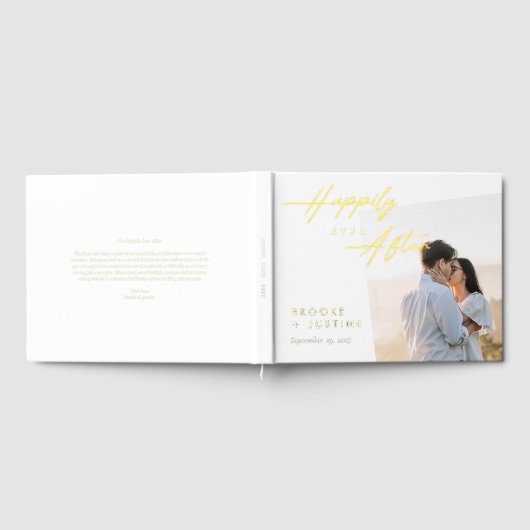 Glücklicherweise immer nach dem Hochzeitsfeiern mi Gästebuch (Voll)