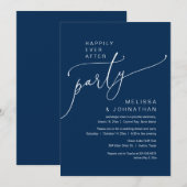 Glücklicherweise immer nach dem Hochzeitsfeiertag  Einladung (Vorne/Hinten)