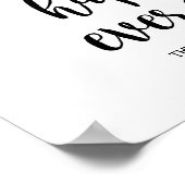 Glücklicherweise immer nach dem Hochzeitsgeschenk Poster (Ecke)