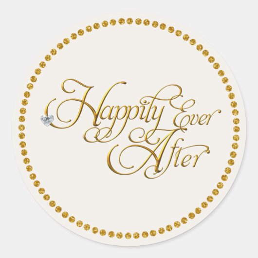 Glücklicherweise immer nach dem klassischen Round- Runder Aufkleber (Vorderseite)