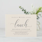 Glücklicherweise immer nach dem Mittagessen, Hochz Einladung (Stehend Vorderseite)