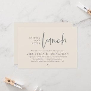 Glücklicherweise immer nach dem Mittagessen Hochze Einladung