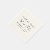 Glücklicherweise immer nach dem Party Creme Hochze Serviette (Ecke)