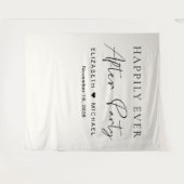 Glücklicherweise immer nach dem Party Creme Hochze Wandteppich (Vorderseite (Horizontal))