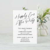 Glücklicherweise immer nach dem Party Elegant Mode Einladung (Stehend Vorderseite)