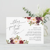 Glücklicherweise immer nach dem Party, Elopement,  Einladung (Stehend Vorderseite)