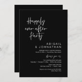 Glücklicherweise immer nach dem Party, Elopement, Einladung (Vorne/Hinten)