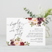 Glücklicherweise immer nach dem Party, Elopement,  Einladung (Stehend Vorderseite)