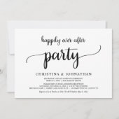 Glücklicherweise immer nach dem Party, Elopement r Einladung (Vorderseite)