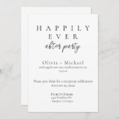 Glücklicherweise immer nach dem Party Elopement un Einladung (Vorne/Hinten)