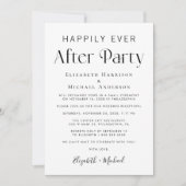Glücklicherweise immer nach dem Party Foto Empfang Ankündigung (Vorderseite)