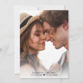 Glücklicherweise immer nach dem Party Foto Empfang Ankündigung (Rückseite)