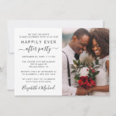 Glücklicherweise immer nach dem Party Foto Hochzei (Vorderseite)