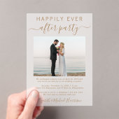 Glücklicherweise immer nach dem Party Foto Hochzei Acryleinladungen (Insitu (Handheld))