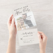 Glücklicherweise immer nach dem Party Foto Hochzei All In One Einladung (Abreißen)