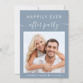Glücklicherweise immer nach dem Party Foto Hochzei Einladung (Vorderseite)