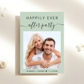 Glücklicherweise immer nach dem Party Foto Hochzei Einladung