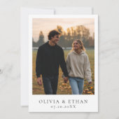 Glücklicherweise immer nach dem Party Foto Hochzei Einladung (Vorderseite)