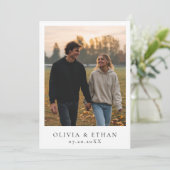 Glücklicherweise immer nach dem Party Foto Hochzei Einladung (Stehend Vorderseite)