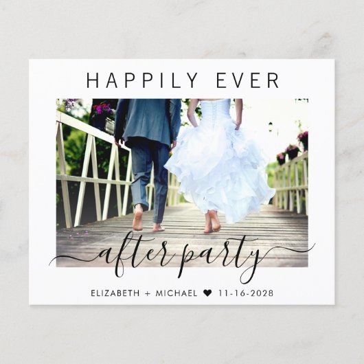 Glücklicherweise immer nach dem Party Foto QR Code (Vorderseite)