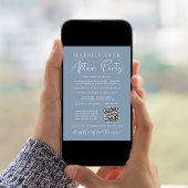 Glücklicherweise immer nach dem Party Foto QR Code Ankündigung