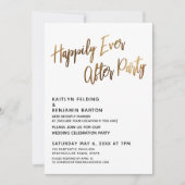 Glücklicherweise immer nach dem Party Handwriting  Einladung (Vorderseite)