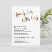 Glücklicherweise immer nach dem Party Handwriting  Einladung (Stehend Vorderseite)