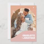 Glücklicherweise immer nach dem Party Hochzeit bei Einladung (Rückseite)