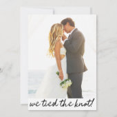 Glücklicherweise immer nach dem Party Hochzeit Ein Einladung (Rückseite)