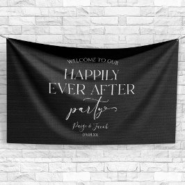 Glücklicherweise immer nach dem Party Hochzeit Emp Banner