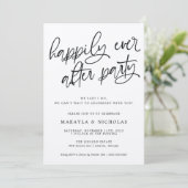 Glücklicherweise immer nach dem Party Hochzeit Emp Einladung (Stehend Vorderseite)