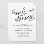 Glücklicherweise immer nach dem Party Hochzeit Emp Einladung (Vorne/Hinten)