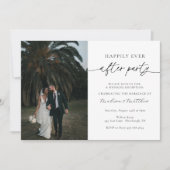 Glücklicherweise immer nach dem Party Hochzeit Emp Einladung (Vorderseite)