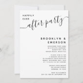 Glücklicherweise immer nach dem Party Hochzeit Emp Einladung (Vorderseite)