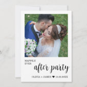 Glücklicherweise immer nach dem Party Hochzeit Emp Einladung (Vorderseite)