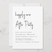 Glücklicherweise immer nach dem Party Hochzeit Emp Einladung (Vorderseite)