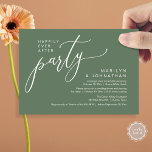 Glücklicherweise immer nach dem Party Hochzeit Emp Einladung<br><div class="desc">Markieren Sie den Anfang Ihrer Ewigkeit mit Eleganz mit unserer zeitgenössischen rustikalen grün Thema Hochzeitsfeier Einladung Karte "Happily Ever After Party". Diese Einladung eignet sich perfekt für Paare, die ihren fröhlichen Anlass ausdehnen und mit einem Hauch von Verspieltheit die Bühne für eine unvergessliche Veranstaltung geben. Das zeitlose Design des Drehbuchs...</div>
