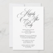 Glücklicherweise immer nach dem Party Hochzeit Emp Einladung (Vorderseite)