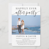 Glücklicherweise immer nach dem Party Hochzeit Emp Einladung (Vorderseite)