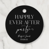 Glücklicherweise immer nach dem Party Hochzeit Emp Geschenkanhänger (Rückseite)