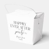 Glücklicherweise immer nach dem Party Hochzeit Emp Geschenkschachtel (Rückseite)