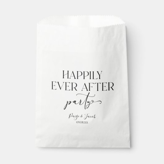 Glücklicherweise immer nach dem Party Hochzeit Emp Geschenktütchen (Vorderseite)