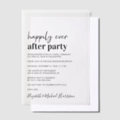 Glücklicherweise immer nach dem Party Hochzeit Emp Pergament Einladungen (Versetzt)