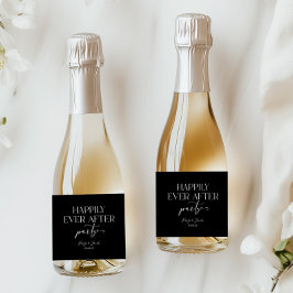 Glücklicherweise immer nach dem Party Hochzeit Emp Schaumweinetikett