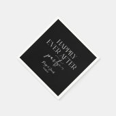 Glücklicherweise immer nach dem Party Hochzeit Emp Serviette (Ecke)