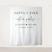 Glücklicherweise immer nach dem Party Hochzeit Emp Wandteppich (Vorderseite)