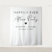 Glücklicherweise immer nach dem Party Hochzeit Emp Wandteppich (Vorderseite)