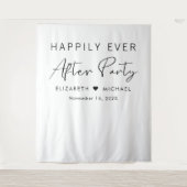 Glücklicherweise immer nach dem Party Hochzeit Emp Wandteppich (Vorderseite)